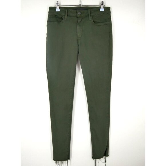 NWOT Joe's Jeans Skinny Slit Ankle High Rise Jeans in Kale Green 27 - Picture 3 of 6